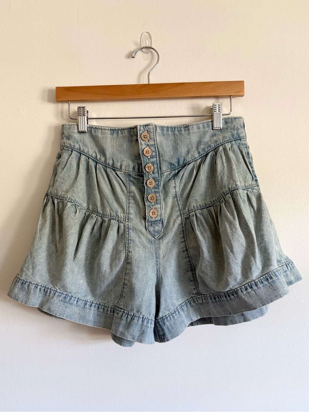 We the Free Fleur Denim Shorts in Belle Blue NEW - Picture 4 of 8